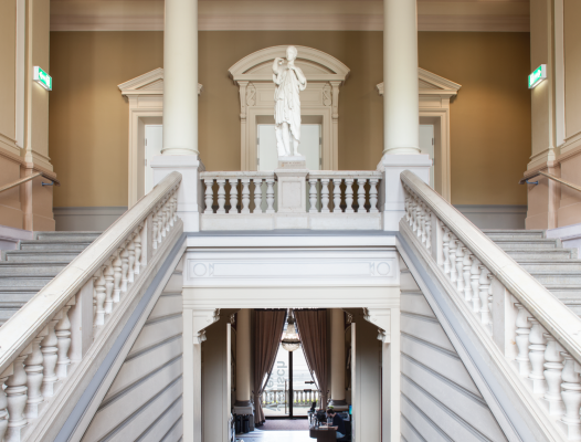 Vue de la cage d’escalier. Photo : Chrisoph Oeschger